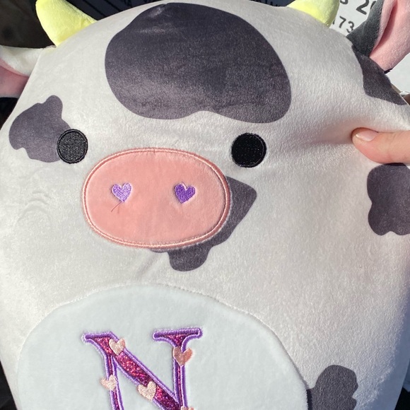 Squishmallows Colin the Cow Bull valentines edition 2022 12” NWT - Picture 2 of 4